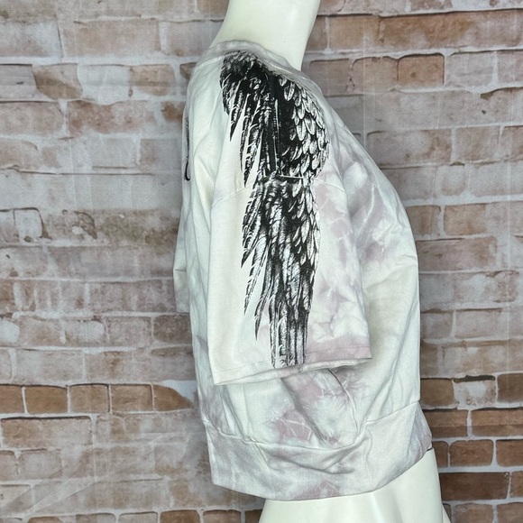 Affliction Women’s Crop Top Tie-Dye Sweatshirt -Size: Large -NWT - Picture 3 of 14